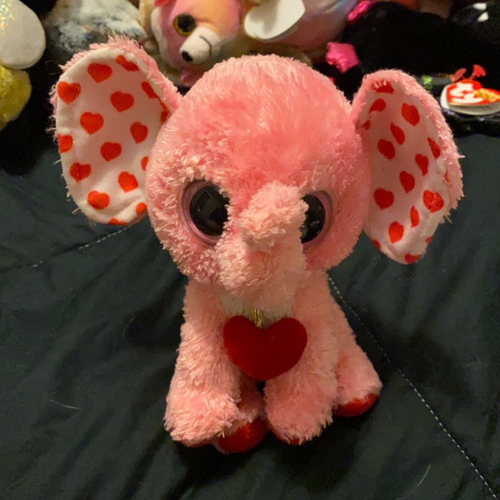 Tender the rare elephant ty big eyed animal